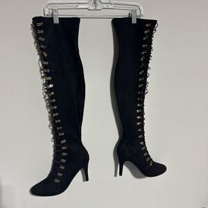 Elegant Black Over-the-Knee Boots